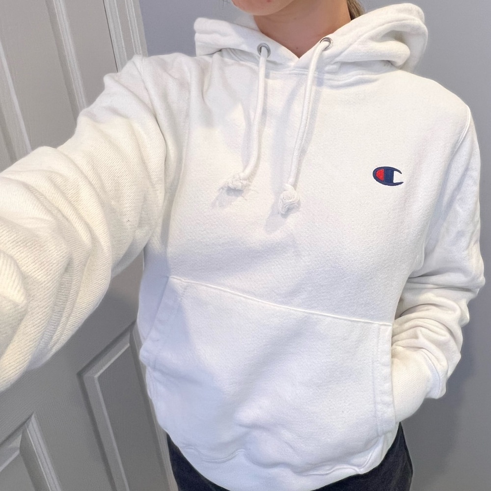 White Champion sweatshirt